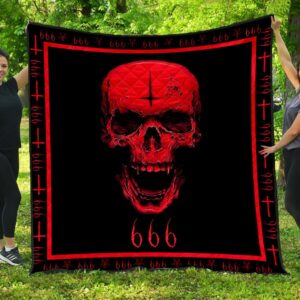 Skull Quilt 02792 Quilt  Quilt